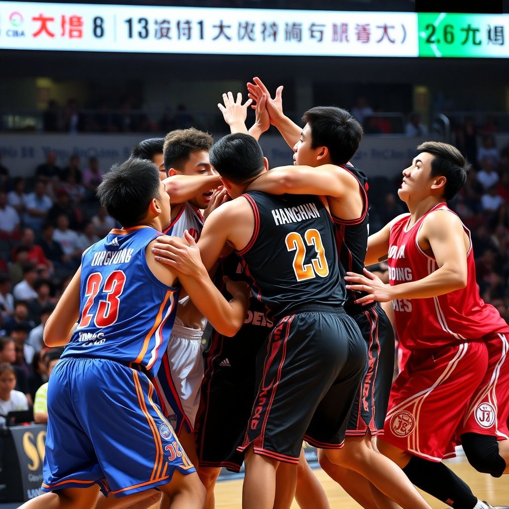 开云体育网站官方入口-广东宏远主场不敌山东英豪，双方球员激烈对抗引发场上冲突